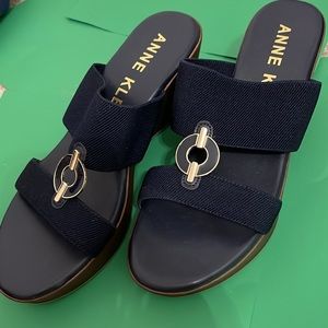 Anne Klein Wedges - Navy Blue